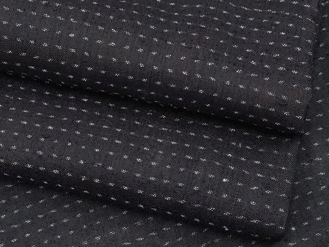 平和屋着物＊夏物　男性　お召　横段文　正絹　逸品　CABF2700tx