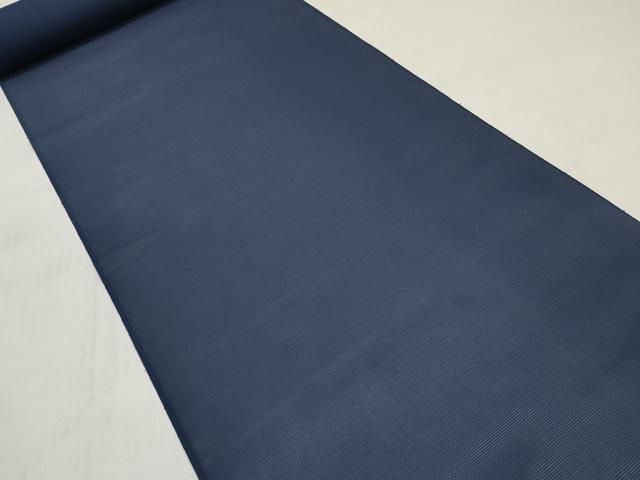 平和屋着物＊夏物　色無地　反物　着尺　絽　留紺色　洗える着物　未使用　DABD7721zzz