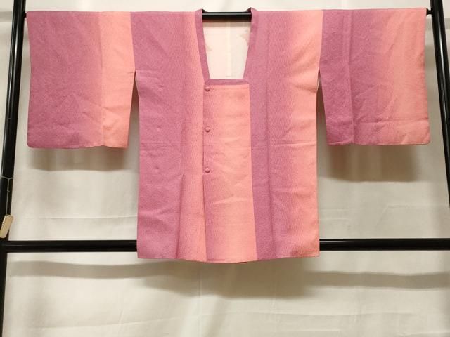 平和屋着物＃道行コート　間道　暈し染め　正絹　逸品　CABF3973ev