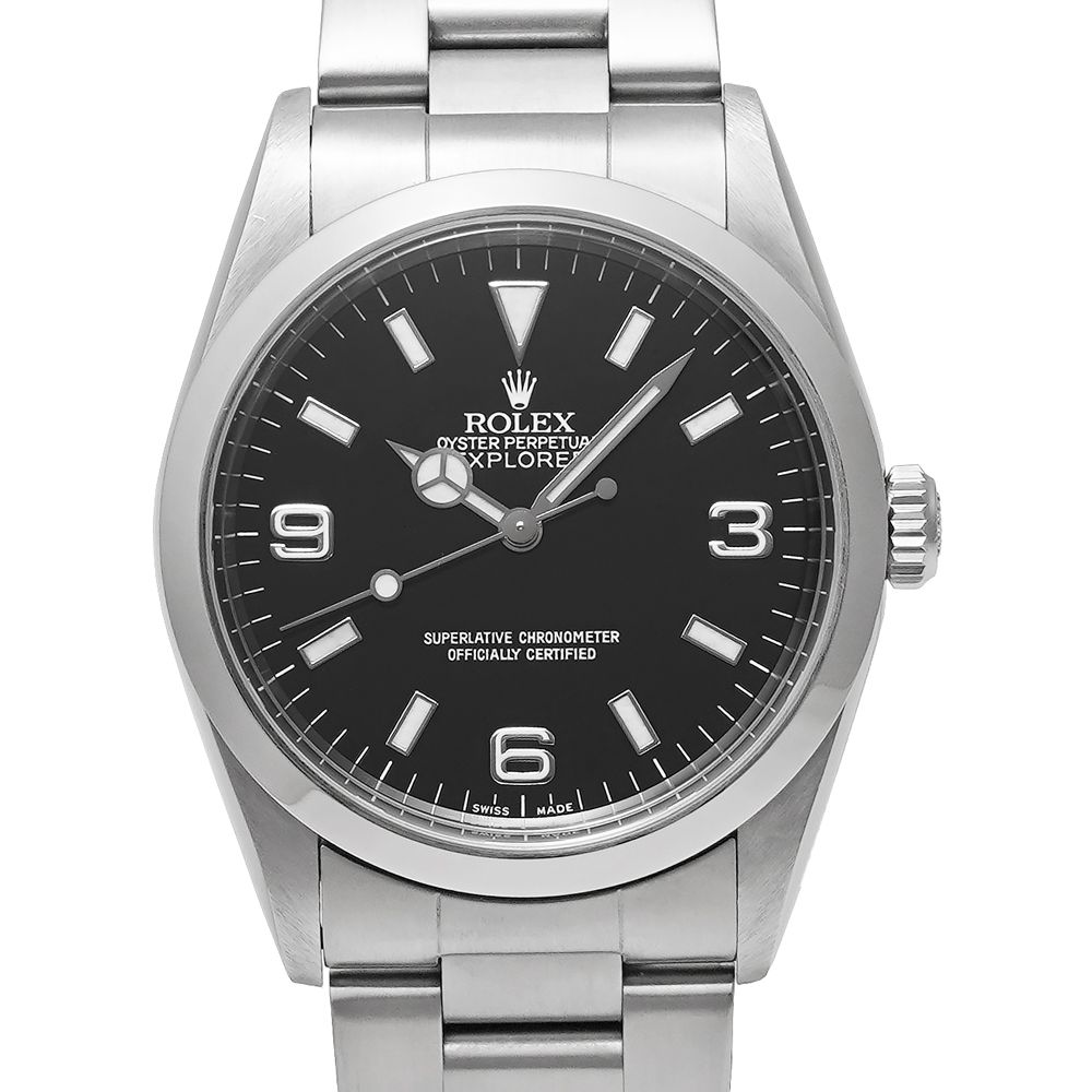 A番 ROLEX エクスプローラー1 Ref.14270 ブラック 中古品 メンズ 腕時計
