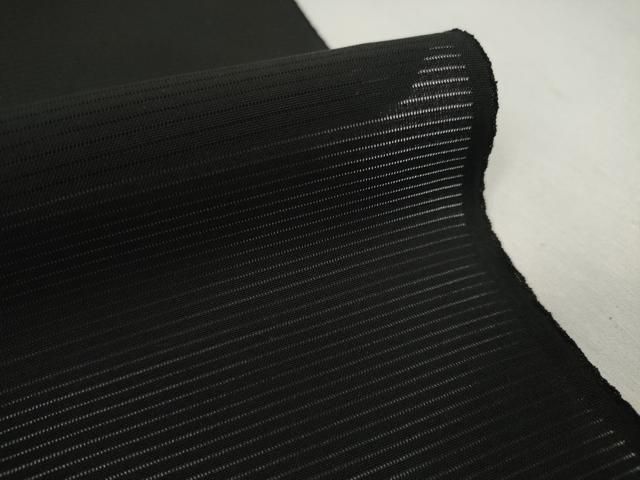 平和屋着物＊夏物　黒紋付　黒反物　着尺　駒絽　藍下染　甲州黒　逸品　未使用　DABD7777zzz