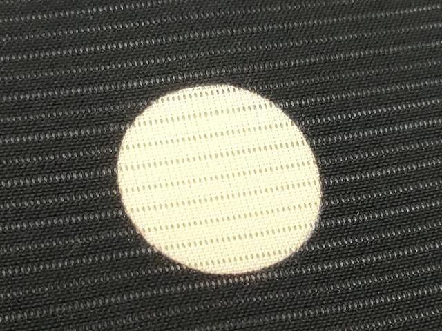 平和屋着物＊夏物　黒紋付　黒反物　着尺　駒絽　藍下染　甲州黒　逸品　未使用　DABD7777zzz