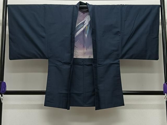 平和屋着物∞男性　羽織　紬地　褐返色　正絹　逸品　CABE5092ua 平和屋着物∞男性 羽織 紬地 褐返色 正絹 逸品 CABE5092ua
