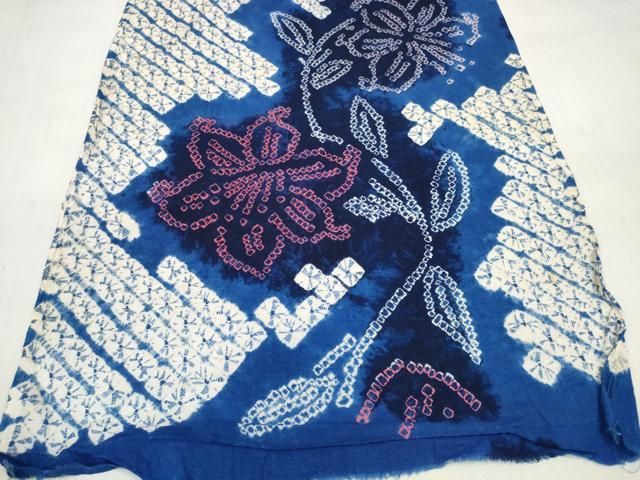 平和屋着物*夏物 有松鳴海絞り 浴衣 反物 着尺 花繋ぎ 綿 逸品 未使用 DABD7793zzz 平和屋着物*夏物 有松鳴海絞り 浴衣 反物 着尺 花繋ぎ 綿 逸品 未使用 DABD7793zzz