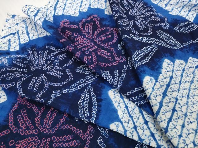 平和屋着物*夏物 有松鳴海絞り 浴衣 反物 着尺 花繋ぎ 綿 逸品 未使用 DABD7793zzz 平和屋着物*夏物 有松鳴海絞り 浴衣 反物 着尺 花繋ぎ 綿 逸品 未使用 DABD7793zzz