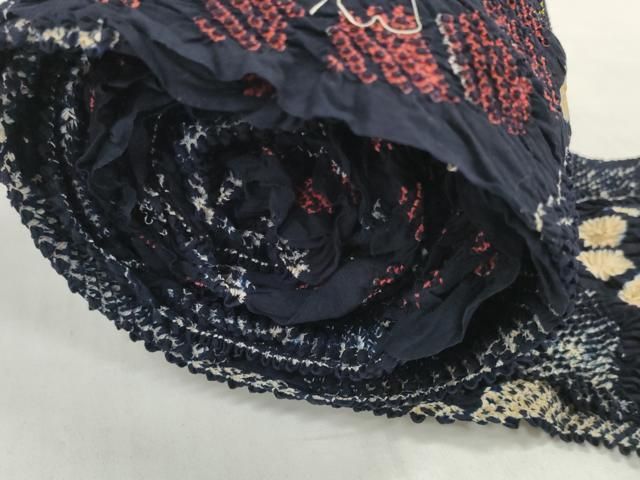 平和屋着物*夏物 名古屋絞り 浴衣 反物 着尺 花繋ぎ 湯のし前 証紙付き 綿 逸品 未使用 DABD7804zzz 平和屋着物*夏物 名古屋絞り 浴衣 反物 着尺 花繋ぎ 湯のし前 証紙付き 綿 逸品 未使用 DABD7804zzz