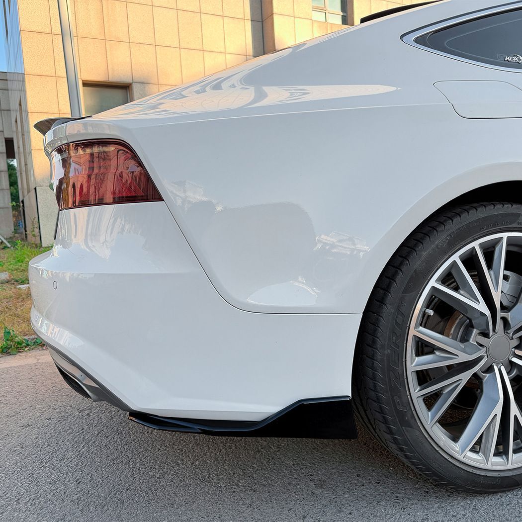 Audi A7 C7後期 Sline (アウディA7 C7後期 Sライン) 専用 リアバンパーカナード ABS製 カーボン調/ピアノブラック 2色選べる ドレスアップ効果 走行安定性向上 リアビューシャープ 簡単取付 車種専用設計 高級感 スポーティ 送料無料 Audi A7 C7後期 Sline (アウディA7 C7後期 Sライン) 専用 リアバンパーカナード ABS製 カーボン調/ピアノブラック 2色選べる ドレスアップ効果 走行安定性向上 リアビューシャープ 簡単取付 車種専用設計 高級感 スポーティ 送料無料