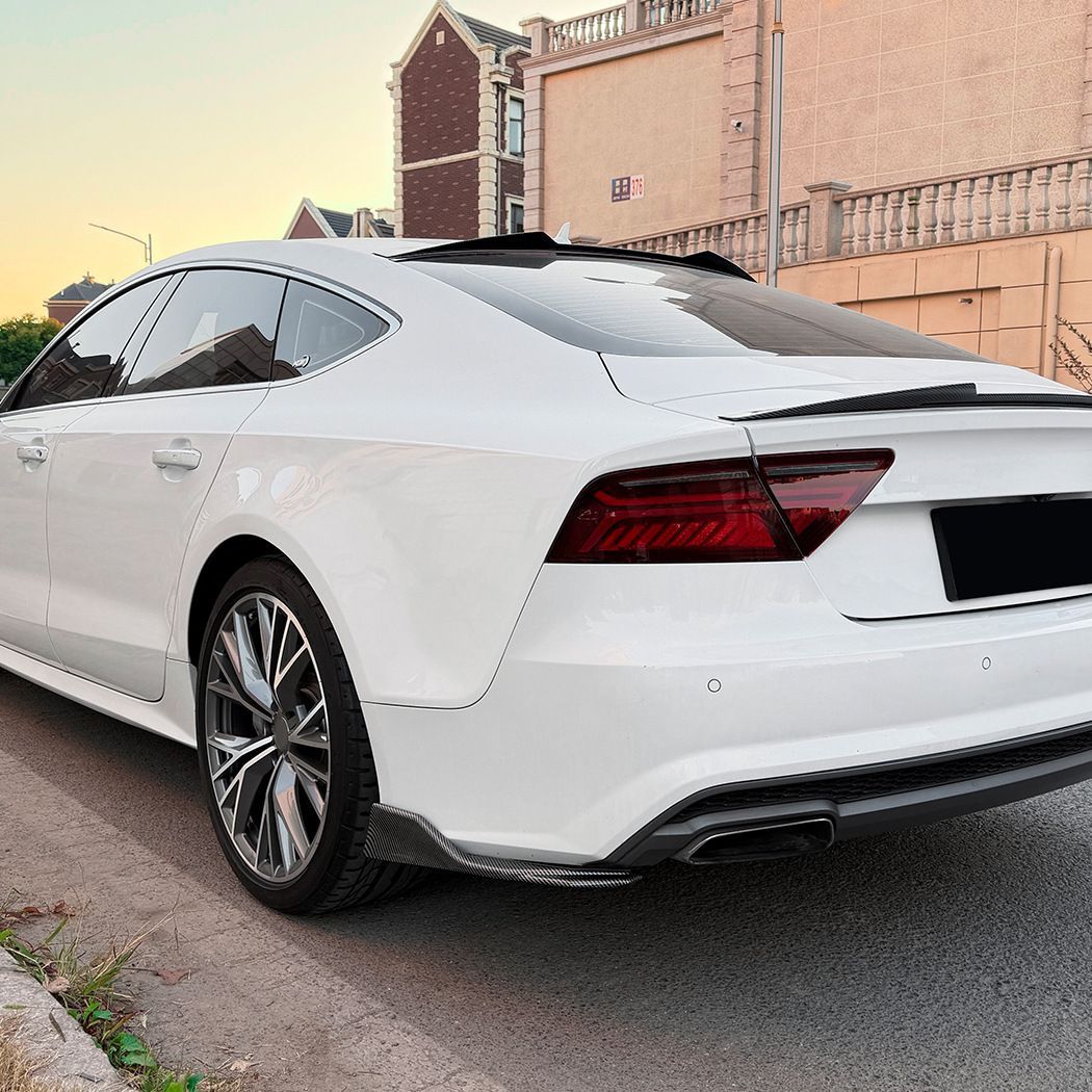 Audi A7 C7後期 Sline (アウディA7 C7後期 Sライン) 専用 リアバンパーカナード ABS製 カーボン調/ピアノブラック 2色選べる ドレスアップ効果 走行安定性向上 リアビューシャープ 簡単取付 車種専用設計 高級感 スポーティ 送料無料 Audi A7 C7後期 Sline (アウディA7 C7後期 Sライン) 専用 リアバンパーカナード ABS製 カーボン調/ピアノブラック 2色選べる ドレスアップ効果 走行安定性向上 リアビューシャープ 簡単取付 車種専用設計 高級感 スポーティ 送料無料