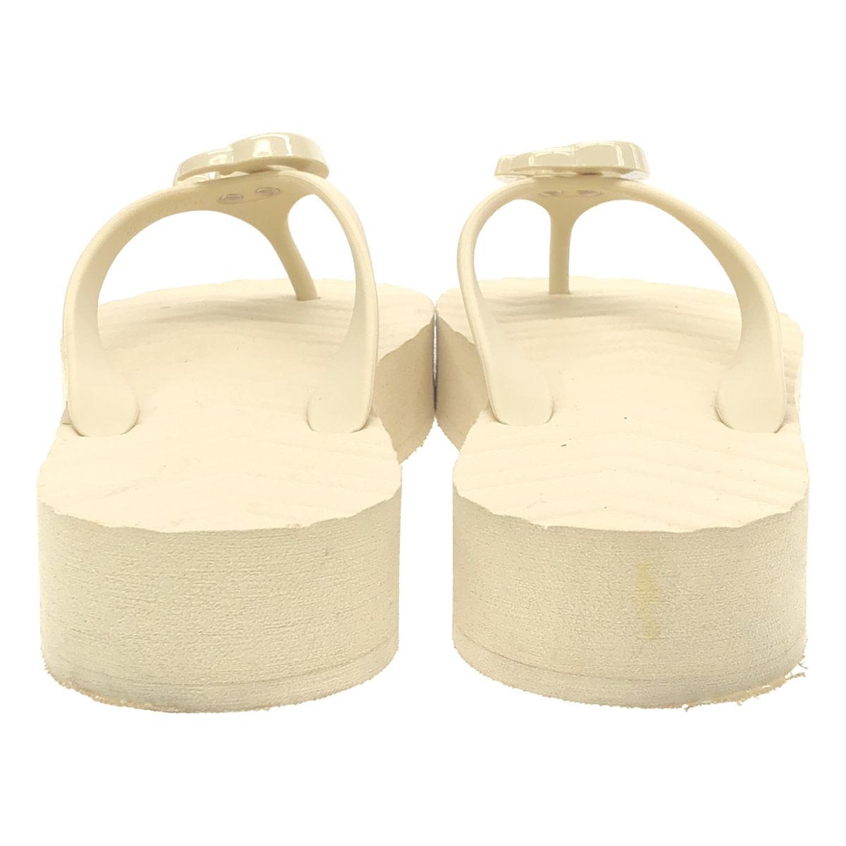 GUCCI グッチ GGラバーサンダル 655463 ベージュ 36 GUCCI グッチ GGラバーサンダル 655463 ベージュ 36