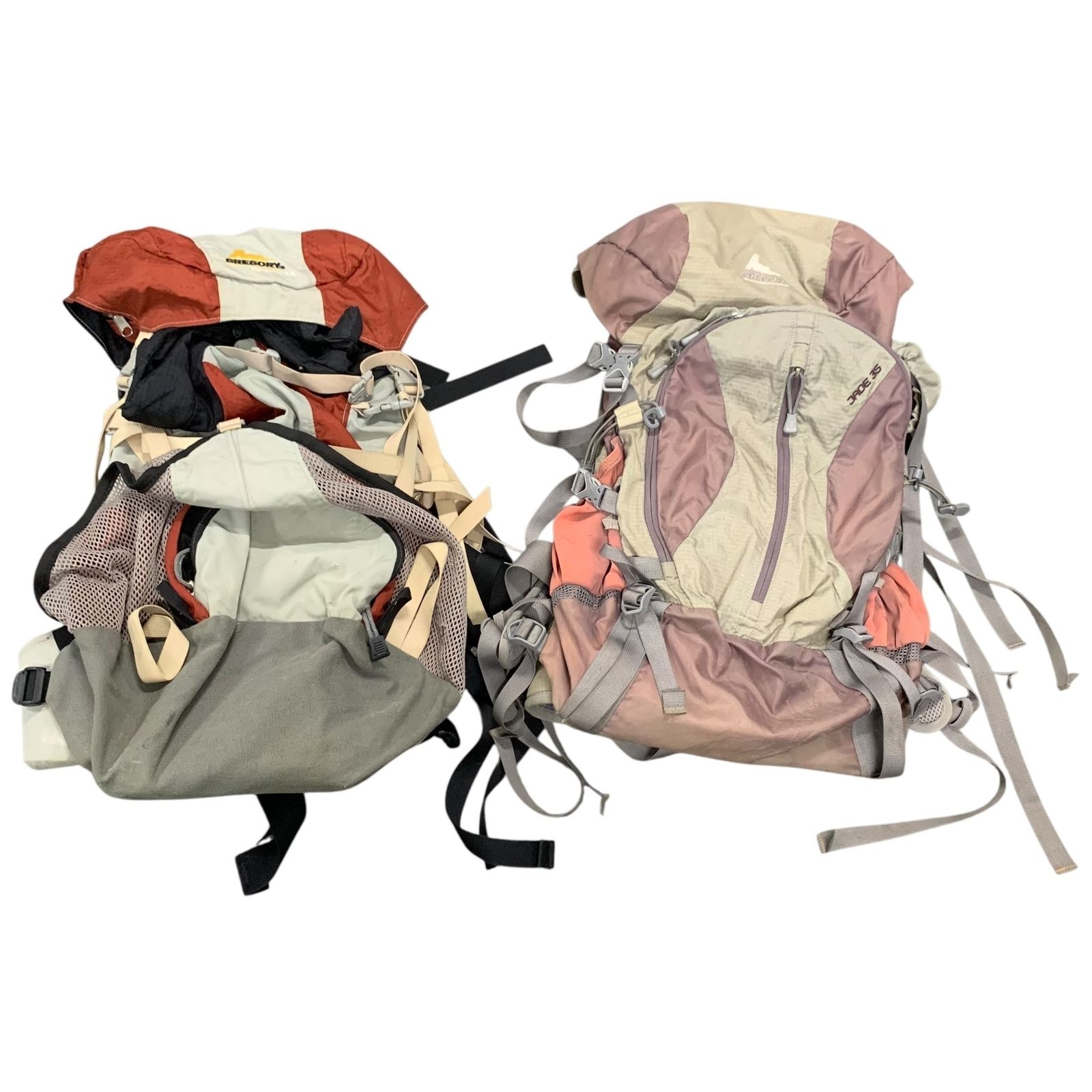 ■GREGORY グレゴリー JADE35 バックパック 2個セット 登山用 リュック ザック レディース 汚れあり 使用感あり2516844,2516844