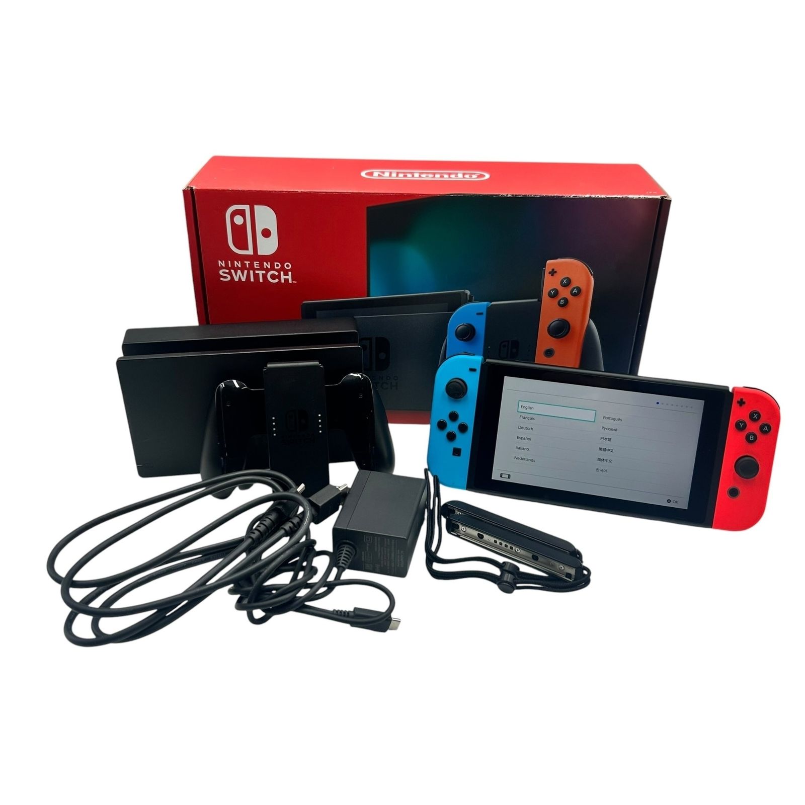 ■Nintendo Switch 本体 HAC-001-01 ネオンブルー レッド ジョイコンL不良あり 動作確認済み 付属品あり 使用感あり2517629,2517629