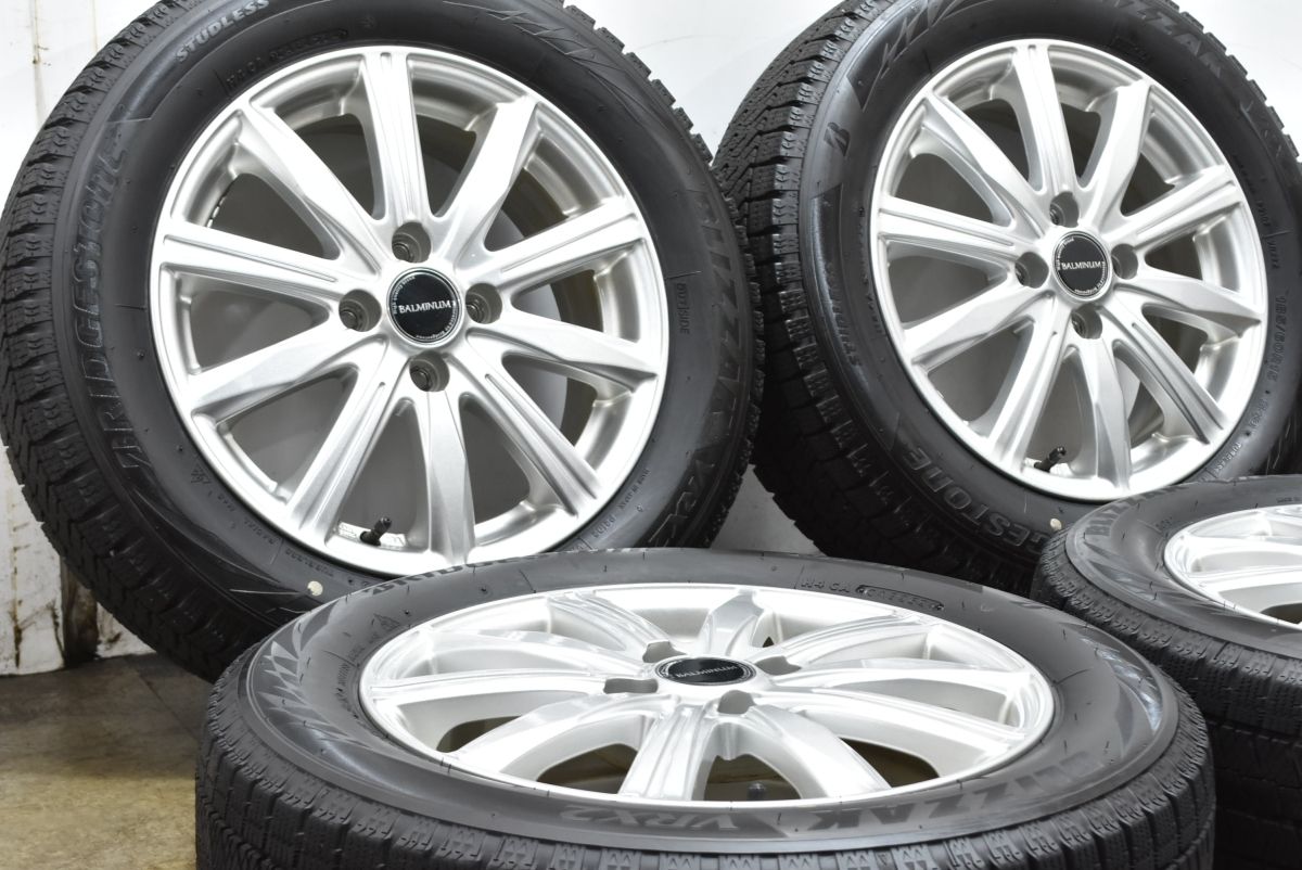 【ヤリス アクア 等に】バルミナ 15in 5.5J +45 PCD100 ブリヂストン ブリザックVRX2 185/60R15 カローラ フィールダー フィット スイフト 【ヤリス アクア 等に】バルミナ 15in 5.5J +45 PCD100 ブリヂストン ブリザックVRX2 185/60R15 カローラ フィールダー フィット スイフト