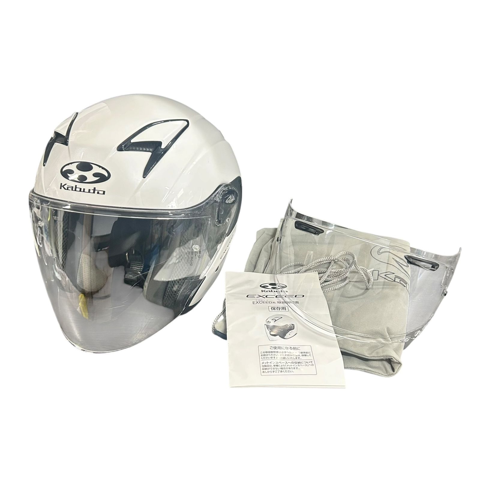 ヘルメット OGK KABUTO EXCEED Sサイズ マットブラック 艶消し黒