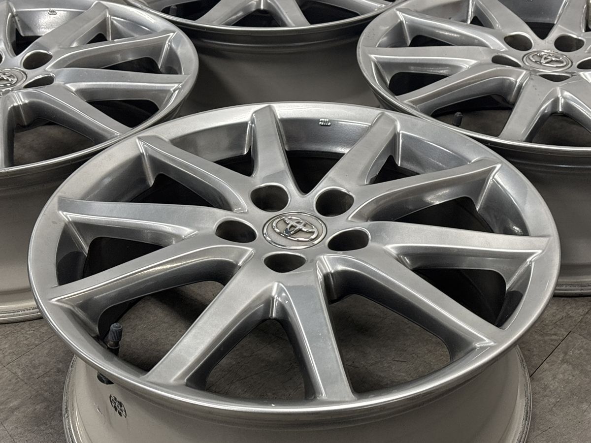 【ハイグロス】トヨタ 50 エスティマ エアラス 純正 18in 7J +51 PCD114.3 4本 C-HR ノア ヴォクシー ヤリスクロス 流用 スタッドレス用に 【ハイグロス】トヨタ 50 エスティマ エアラス 純正 18in 7J +51 PCD114.3 4本 C-HR ノア ヴォクシー ヤリスクロス 流用 スタッドレス用に