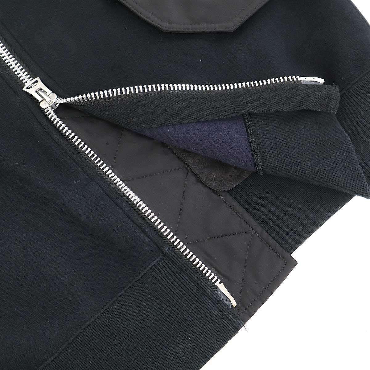 sacai サカイ 25AW Studded Sponge Sweat Hoodie スタッズスポンジスウェットパーカー 25-01132S ブラック 1