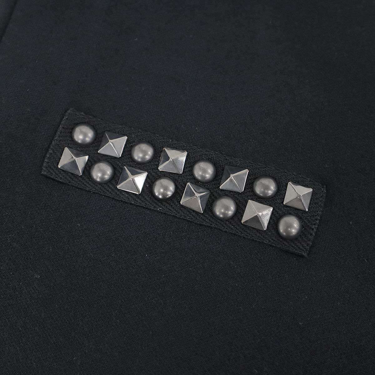 sacai サカイ 25AW Studded Sponge Sweat Hoodie スタッズスポンジスウェットパーカー 25-01132S ブラック 1