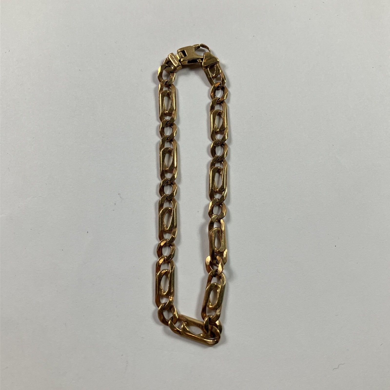 ☆ 417刻印 10金 K10 ゴールド ブレスレット 全長約20㎝ 総重量12.97g 