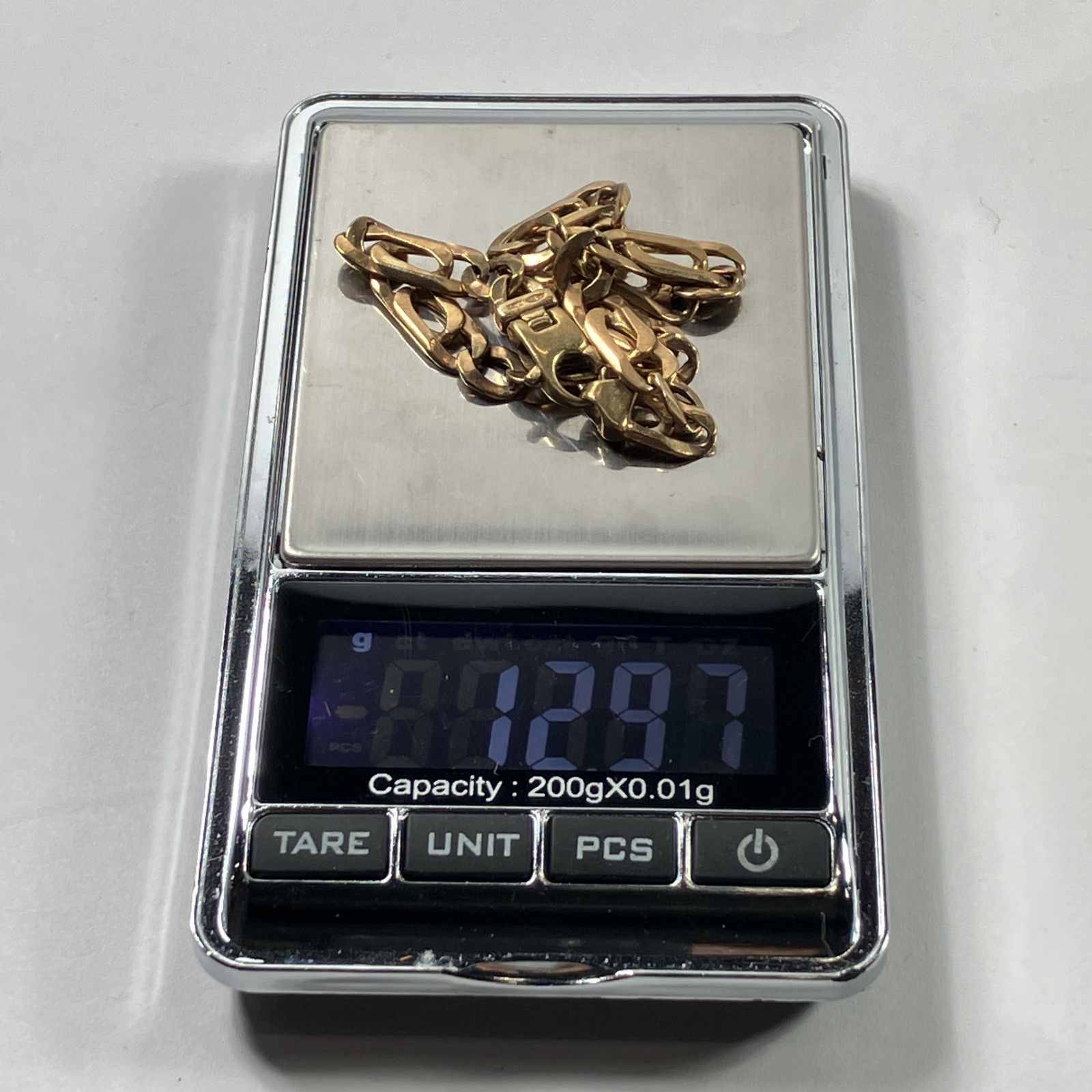☆ 417刻印 10金 K10 ゴールド ブレスレット 全長約20㎝ 総重量12.97g 