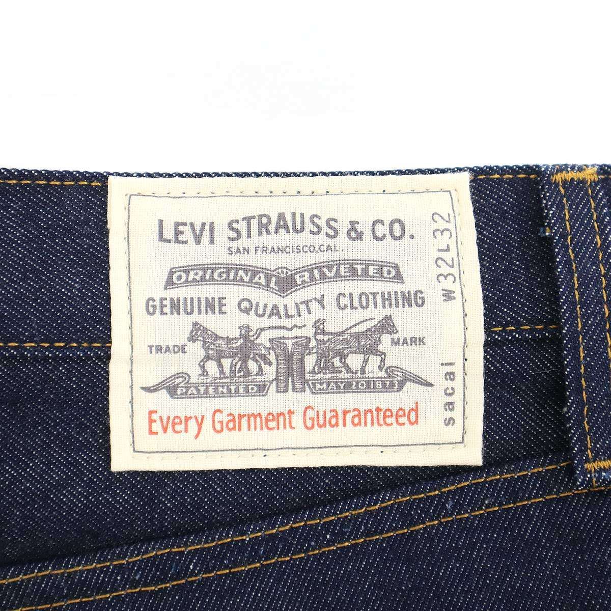 sacai×Levi’s サカイ リーバイス 25SS Denim Pants ベルテッドバギー スタッズデニムパンツ 25-0962S インディゴ 2 sacai×Levi’s サカイ リーバイス 25SS Denim Pants ベルテッドバギー スタッズデニムパンツ 25-0962S インディゴ 2