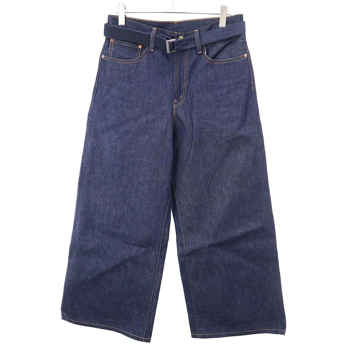 sacai×Levi’s サカイ リーバイス 25SS Denim Pants ベルテッドバギー スタッズデニムパンツ 25-0962S インディゴ 2