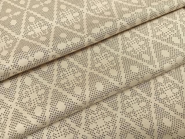 平和屋着物●本場大島紬　白大島　一元7マルキ　菱文　正絹　逸品　AABI0538ph