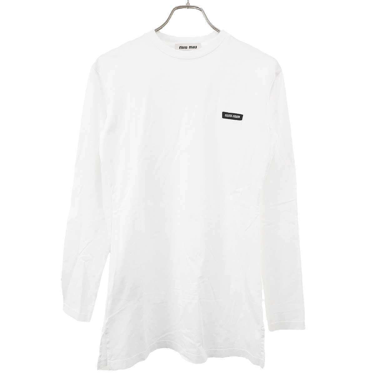 miu miu ミュウミュウ ロングスリーブTシャツ MJE15 ホワイト XS