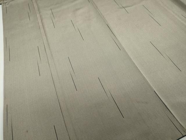 平和屋着物●上質な小紋 小紋師 克政作 万筋 海松茶色×白橡色 抽象文様 正絹 逸品 DABD9822ud 平和屋着物●上質な小紋 小紋師 克政作 万筋 海松茶色×白橡色 抽象文様 正絹 逸品 DABD9822ud