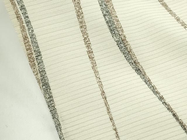 平和屋着物*夏物 小紋 絽 よろけ縞 正絹 逸品 CABF4576rv 平和屋着物*夏物 小紋 絽 よろけ縞 正絹 逸品 CABF4576rv