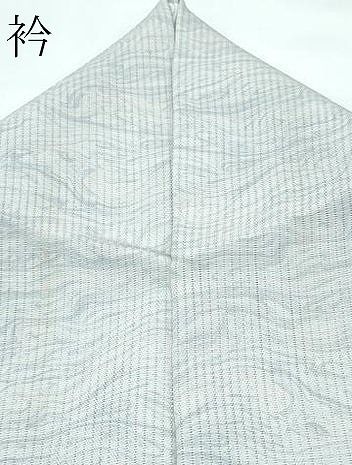 平和屋着物＊夏物　訪問着　縦絽　墨流し文様　暈し染め　正絹　逸品　CABF4579rv