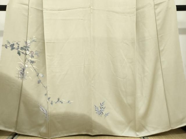 平和屋着物●訪問着 友禅 小舟草花文 暈し染め 正絹 逸品 DABD9825ud 平和屋着物●訪問着 友禅 小舟草花文 暈し染め 正絹 逸品 DABD9825ud