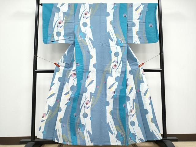 平和屋着物∴夏物　浴衣　吉祥文　綿　逸品　CABF2770tx