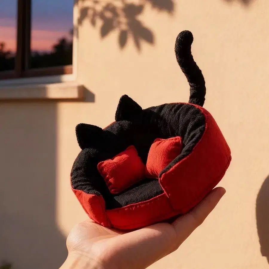 ぬいぐるみ ぬい 小物 猫ソファ (中)