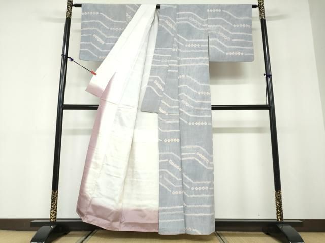 平和屋着物●上質な紬 絞り 抽象文様 正絹 逸品 未使用 DABD9838ud 平和屋着物●上質な紬 絞り 抽象文様 正絹 逸品 未使用 DABD9838ud