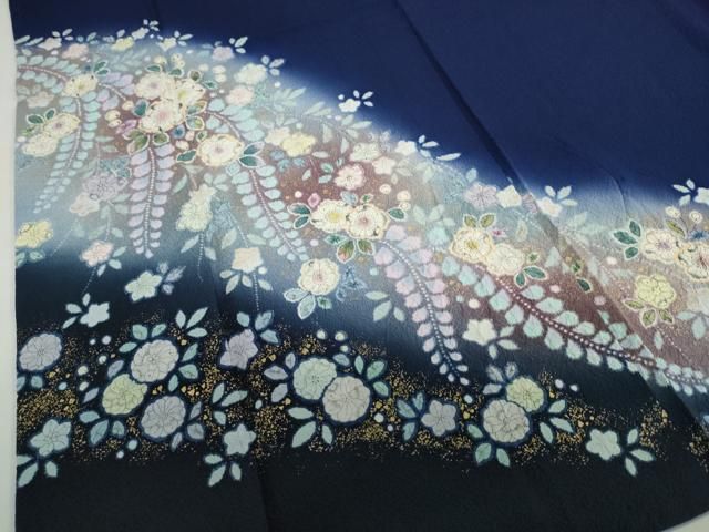 平和屋着物●越後十日町の一流染匠 桐屋・翠山工房 訪問着 絞り 辻が花 暈し染め 金彩 やまと誂製 正絹 逸品 DABD9841ud 平和屋着物●越後十日町の一流染匠 桐屋・翠山工房 訪問着 絞り 辻が花 暈し染め 金彩 やまと誂製 正絹 逸品 DABD9841ud