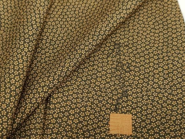 平和屋着物●染色作家 斉藤三才 小紋 小花尽くし文 正絹 逸品 DABD9845ud