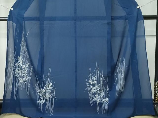 平和屋着物＊夏物　訪問着　絽　ろうけつ染め　南天文　正絹　逸品　CABF4591rv
