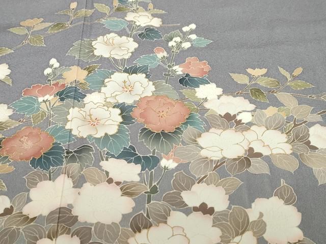 平和屋着物●訪問着 草花文 暈し染め 金銀彩 正絹 逸品 DABD9849ud 平和屋着物●訪問着 草花文 暈し染め 金銀彩 正絹 逸品 DABD9849ud