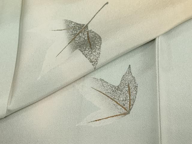 平和屋着物●訪問着 作家物 舞葉文 暈し染め 金彩 正絹 逸品 DABD9850ud 平和屋着物●訪問着 作家物 舞葉文 暈し染め 金彩 正絹 逸品 DABD9850ud