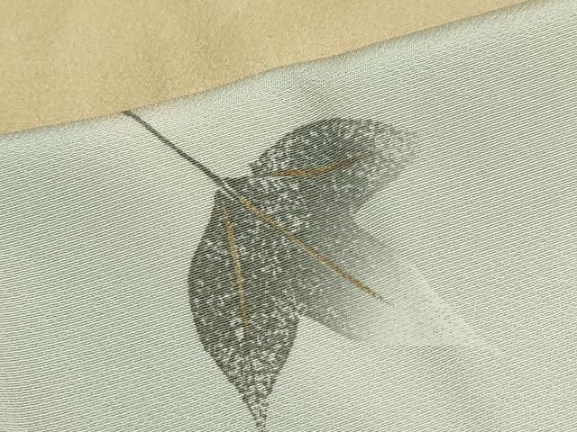 平和屋着物●訪問着 作家物 舞葉文 暈し染め 金彩 正絹 逸品 DABD9850ud 平和屋着物●訪問着 作家物 舞葉文 暈し染め 金彩 正絹 逸品 DABD9850ud