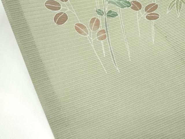 平和屋着物＊夏物　訪問着　絽　秋草文　正絹　逸品　CABF4599rv