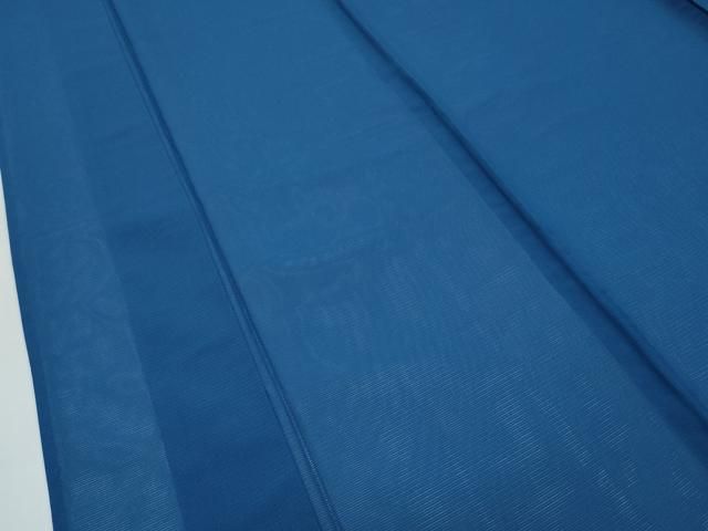 平和屋着物＊夏物　色無地　絽　留紺色　正絹　逸品　CABF4601rv