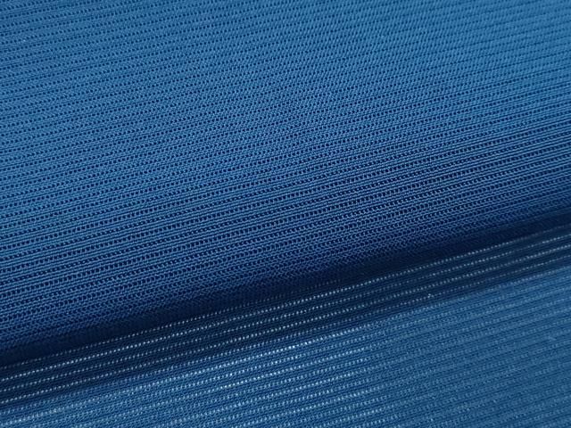 平和屋着物＊夏物　色無地　絽　留紺色　正絹　逸品　CABF4601rv