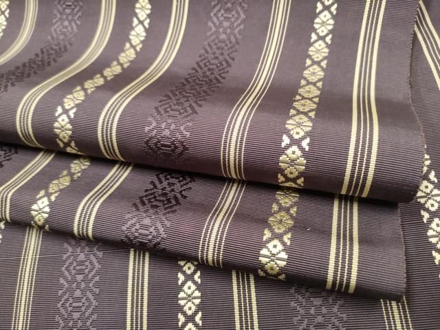 平和屋着物●本場筑前博多織　八寸名古屋帯　献上　証紙付き　正絹　逸品　CABF8665hy