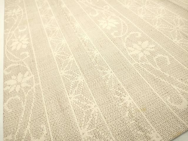 平和屋着物▽結城紬 単衣 100亀甲 麻の葉花唐草間道 正絹 逸品 DABD5908fe 平和屋着物▽結城紬 単衣 100亀甲 麻の葉花唐草間道 正絹 逸品 DABD5908fe