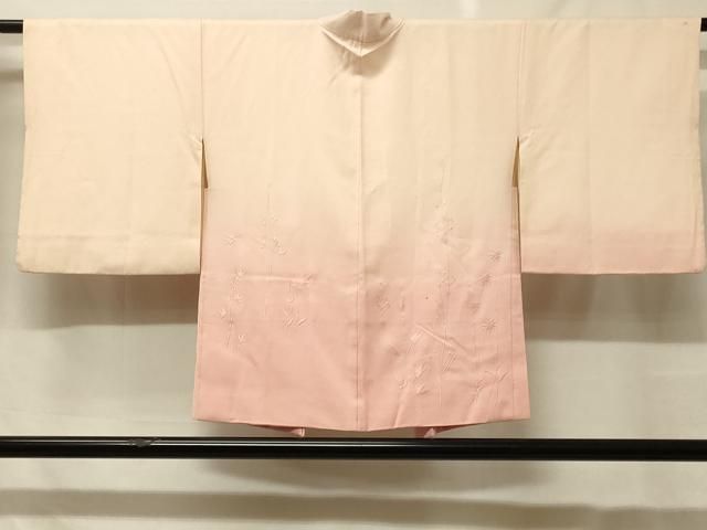 平和屋着物#羽織 刺繍 枝葉地紋 暈し染め 銀糸 正絹 逸品 CABF8873in
