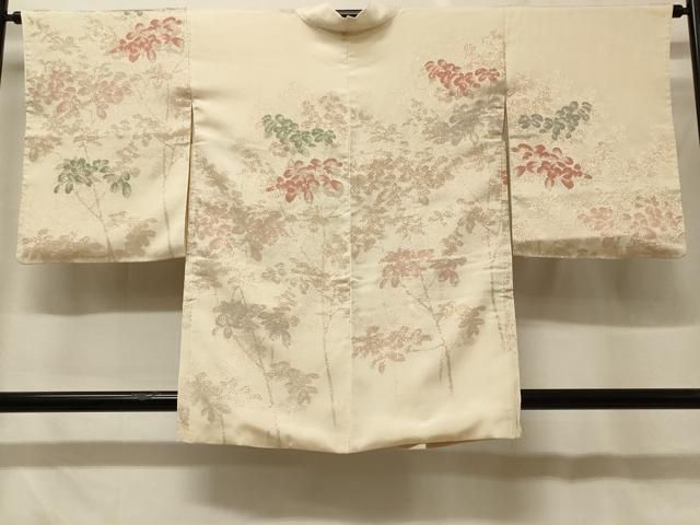 平和屋着物＃羽織　寿光織　枝葉文　金糸　正絹　逸品　CABF8876in