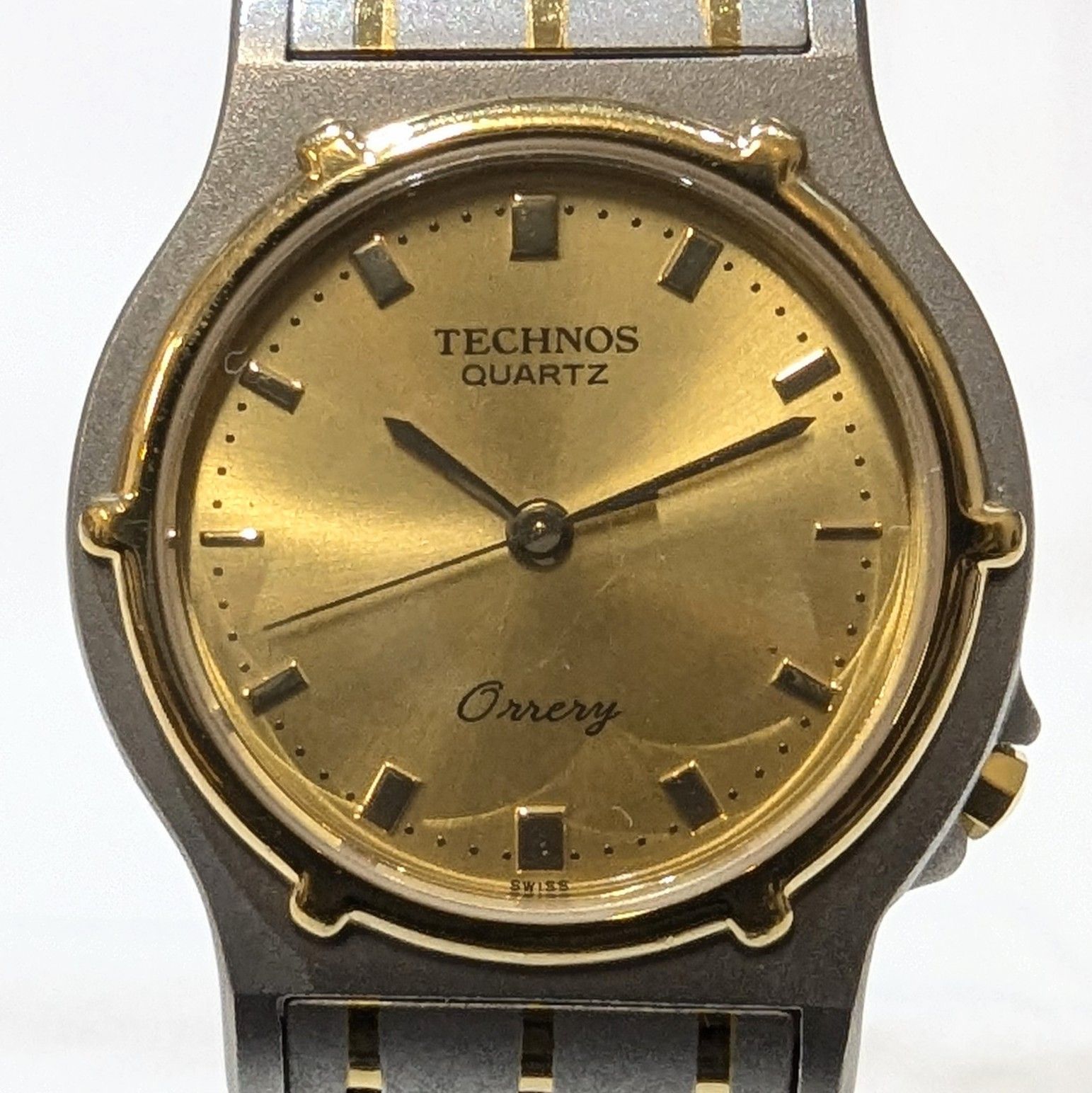 TECHNOS テクノス 111070 34 Orrery 腕時計 ゴールド コンビ 