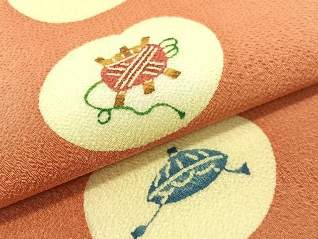 平和屋着物●九寸名古屋帯 型染め 糸巻き 瓢箪 鬼しぼ縮緬 正絹 逸品 CABF0782vp 平和屋着物●九寸名古屋帯 型染め 糸巻き 瓢箪 鬼しぼ縮緬 正絹 逸品 CABF0782vp