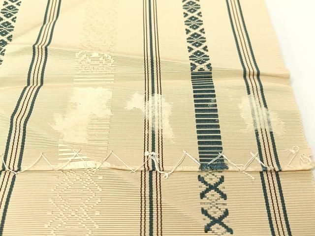 平和屋着物●本場筑前博多織　八寸名古屋帯　献上　正絹　逸品　CABF0784vp