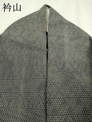 平和屋着物▽本塩沢 単衣 110亀甲 横段幾何学文 黒地 正絹 逸品 DABD5932fe 平和屋着物▽本塩沢 単衣 110亀甲 横段幾何学文 黒地 正絹 逸品 DABD5932fe
